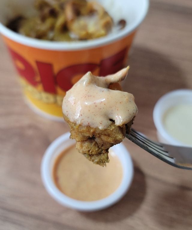 Andok's Dokibab with spicy garlic sauce.